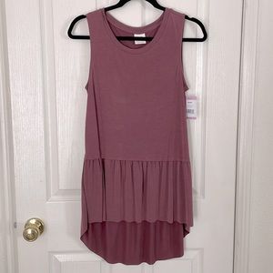 Mote - Peplum Sleeveless Tank